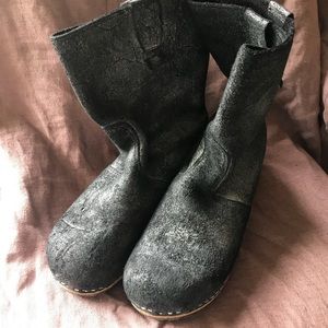 Sanita wooden soles clog boots